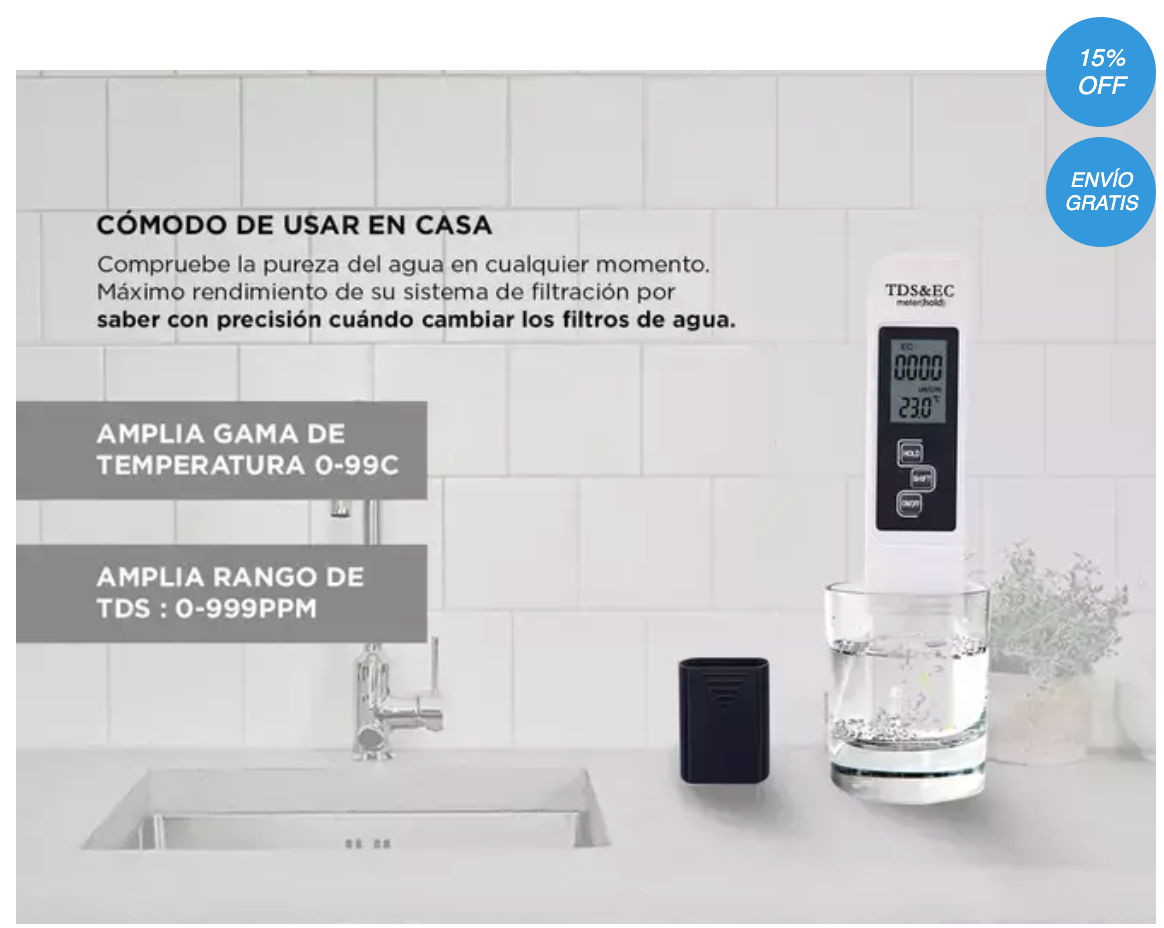 ✨✨Medidor TDS Digital de Calidad del Agua✨✨