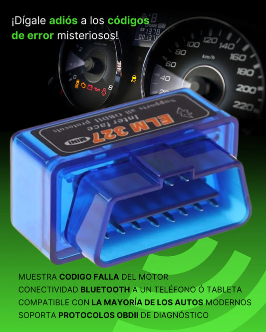 MINI ESCANER DE DIAGNOSTICO ELM 327+ENVIO GRATIS